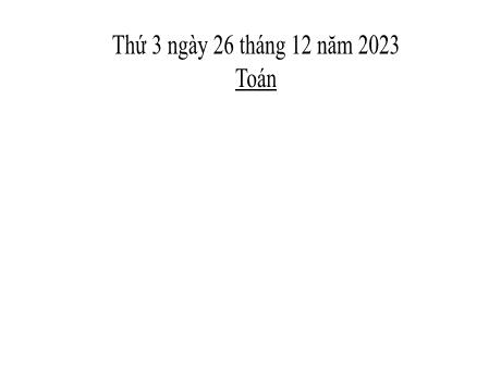 Bài giảng môn Toán 2 (Kết nối tri thức) - Chủ đề 7: Ôn tập học kì I - Bài 33: Ôn tập phép cộng, phép trừ trong phạm vi 20, 100