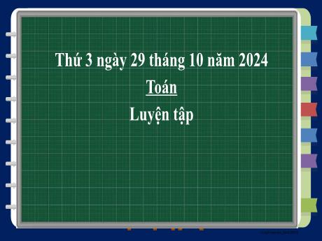 Bài giảng môn Toán 2 (Kết nối tri thức) - Luyện tập Trang 54
