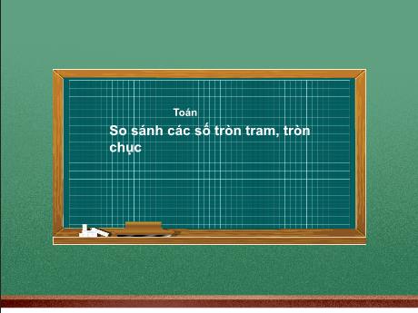 Bài giảng môn Toán Khối 2 (Kết nối tri thức) - Chủ đề 10: Các số trong phạm vi 1000 - Bài 50: So sánh các số tròn trăm, tròn chục