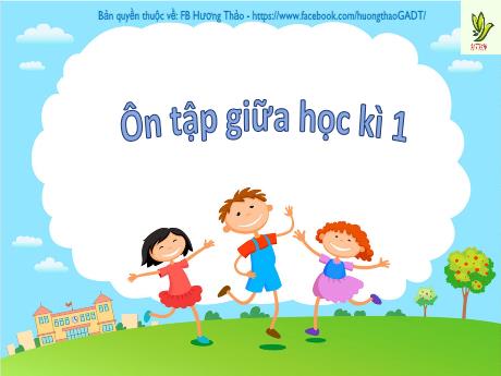 Bài giảng Tiếng Việt Khối 2 (Kết nối tri thức) - Ôn tập giữa học kì I (Tiết 1+2) - Năm học 2024-2025