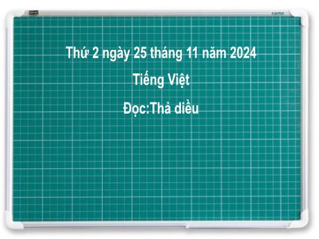 Bài giảng Tiếng Việt Lớp 2 (Kết nối tri thức) - Chủ đề 3: Niềm vui tuổi thơ - Bài 21: Đọc Thả diều - Năm học 2024-2025