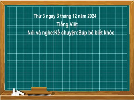 Bài giảng Tiếng Việt Lớp 2 (Kết nối tri thức) - Chủ điểm 3: Niềm vui tuổi thơ - Bài 23: Nói và nghe Kể chuyện Búp bê biết khóc - Năm học 2024-2025
