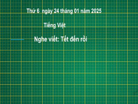 Bài giảng Tiếng Việt Lớp 2 (Kết nối tri thức) - Chủ điểm 5: Vẻ đẹp quanh em - Bài 4: Nghe viết Tết đến rồi - Năm học 2024-2025