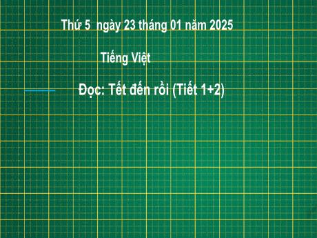 Bài giảng Tiếng Việt Lớp 2 (Kết nối tri thức) - Chủ điểm 5: Vẻ đẹp quanh em - Bài 4: Đọc Tết đến rồi - Năm học 2024-2025