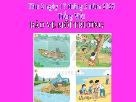Bài giảng Tiếng Việt Lớp 2 (Kết nối tri thức) - Chủ điểm 6: Hành tinh xanh của em - Bài 15: Nói và nghe Bảo vệ môi trường - Năm học 2024-2025